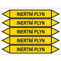 Značení potrubí, inertní plyn